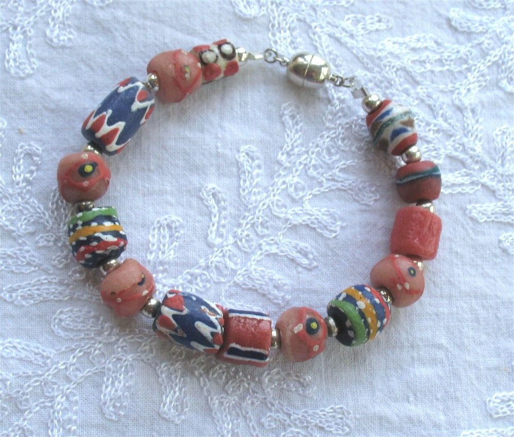 Cat Collar with African beads