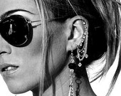 ON SALE Two Hole Chain Earring