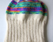 Bright & Cream Knit Hat