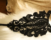 lace headband -GLORIA- black