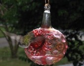 The Kennedy Style Hummingbird Feeder, The Original One Piece Drip-less Hummingbird Feeder/ Gold Hobnail