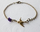 Bird Charm Bracelet