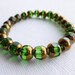 Emerald Green Bracelet with Gold