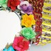 Winged Heart tin metal mirror / Mexican folk art / bright colorful mixed media / rainbow silver / wedding gift