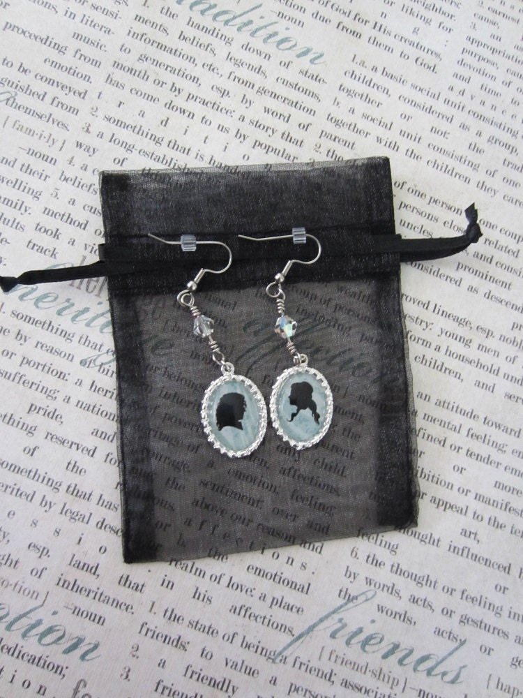 Rumpelstiltskin/Belle Silhouette Earrings