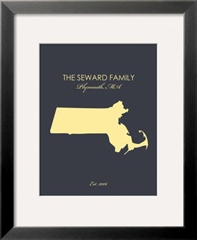 Anniversary gift in Yellow and Gray. Love Lives Happy Here, Home Sweet Home,Customized State Map 3 ps print set 8x10 by Yasisplace