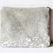 FREE SHIP Splatter Leather-Suede Pouch