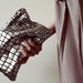 Safari Silver Foil Leather Pouch No. ZPL-1001