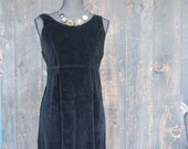 Audrey's Little Black Dress / Soft Velvet / Cocktail Dress / Medium LBD