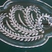 Set of 4 Federal Glass Company Depression Hospitality Snack Plates