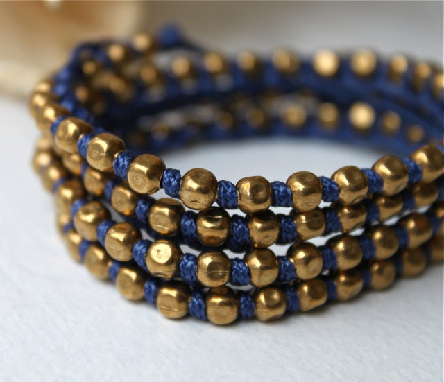 SALE Blue wrap Bracelet