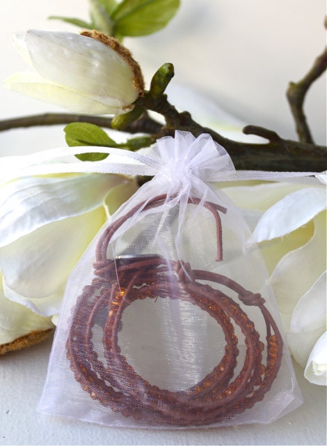 SALE Orange Crystal Wrap