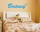 Wall Decal Personalized Name with butterfly