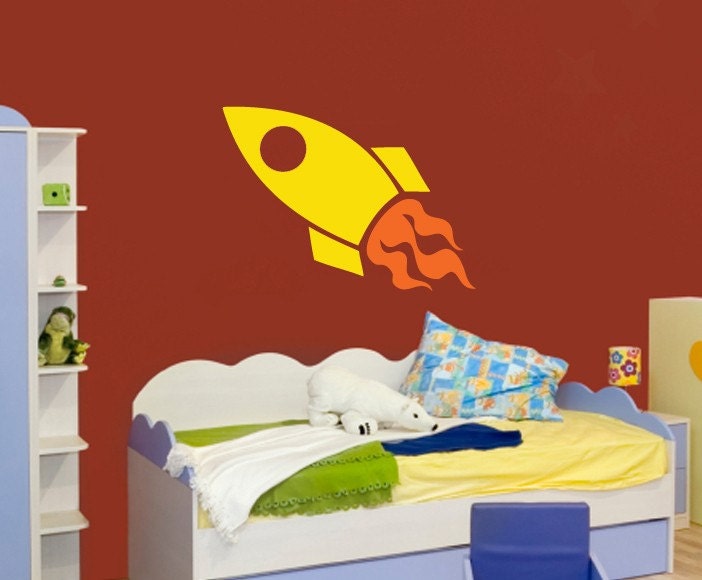 Rocket Ship Space Ship Wall Decal