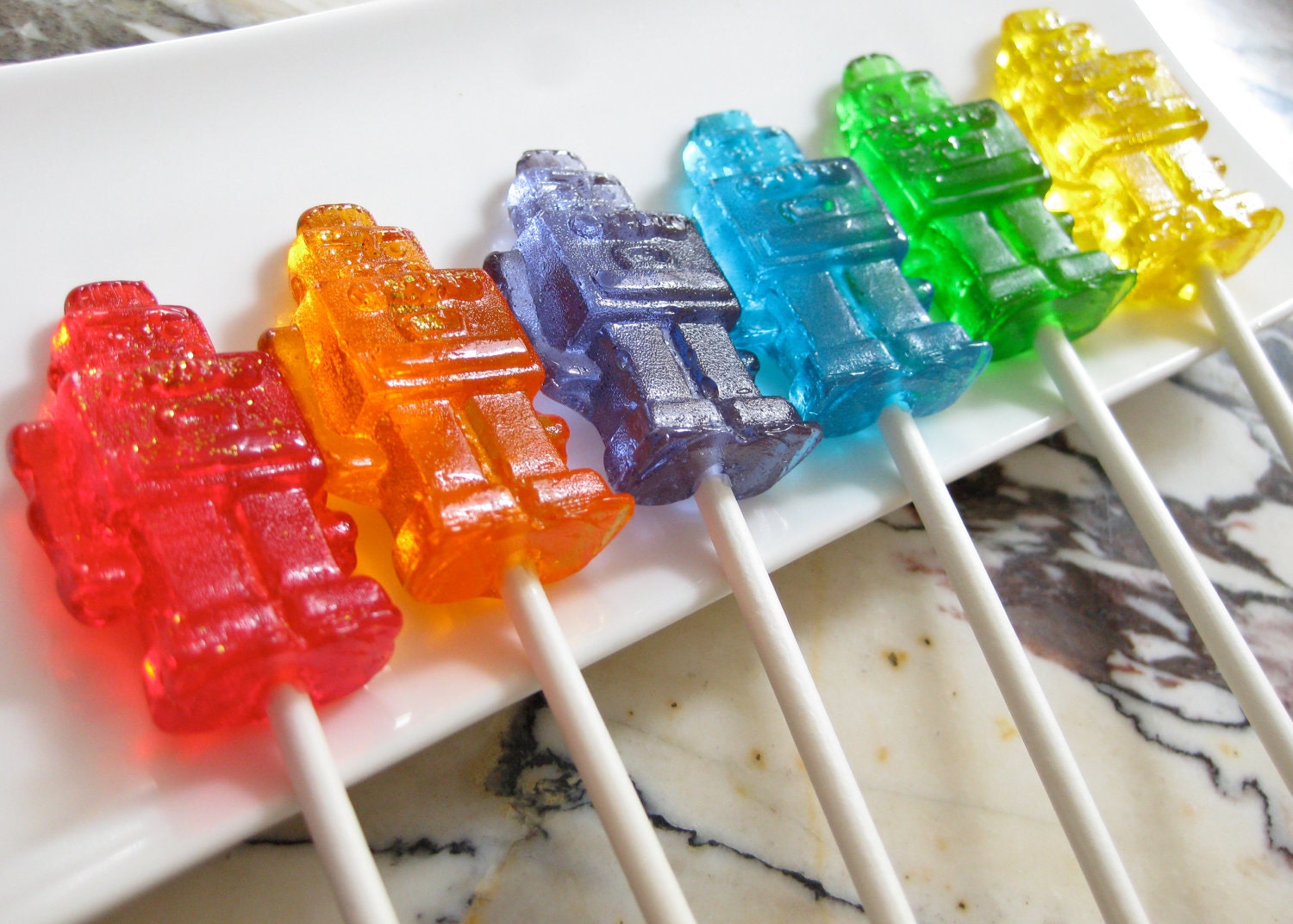 Robot Lollipops 1/2 dozen