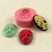 Lolita Day of the Dead Skull Cameo Flexible Silicone Mold/Mould (25mm) for Crafts, Jewelry, Scrapbooking, (resin,  pmc, polymer clay) (237)