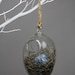hand blown glass bird nest