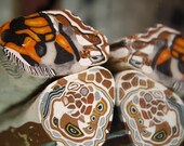 Painted Lady Native Butterfly Polymer Clay Cane