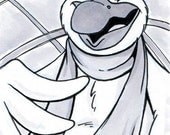 Orville from The Rescuers Sketch Card