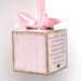 Personalized Pink Princess Tiara Birth Announcement Photo Baby Block Ornament Shower Gift Girl Nursery Decor