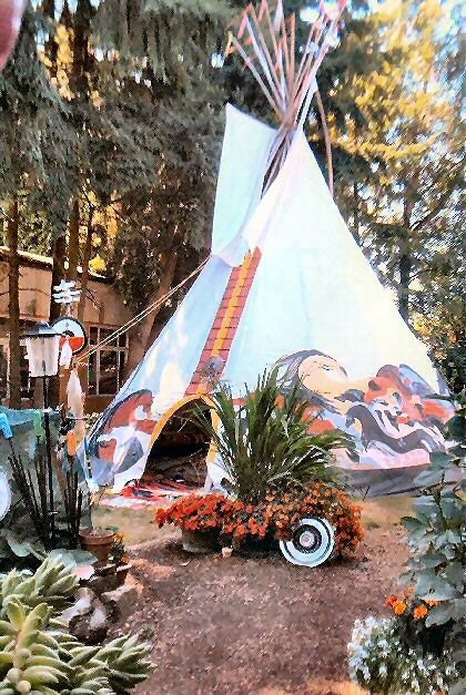 22 foot Hand Painted Tipi