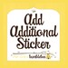 Monthly Onesie Sticker - Add a Just Born, 0 Months or Any Other Sticker to Your Order - Onesie Baby Stickers Baby Shower Gift Photo Prop