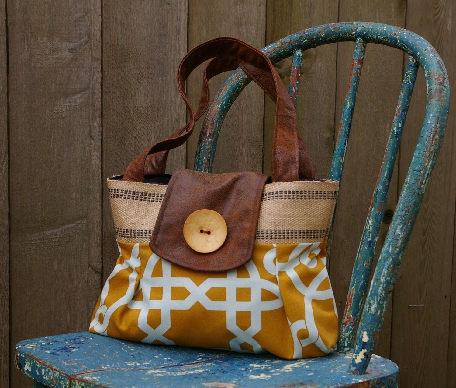 Handbag Purse Everyday Bag : Old World