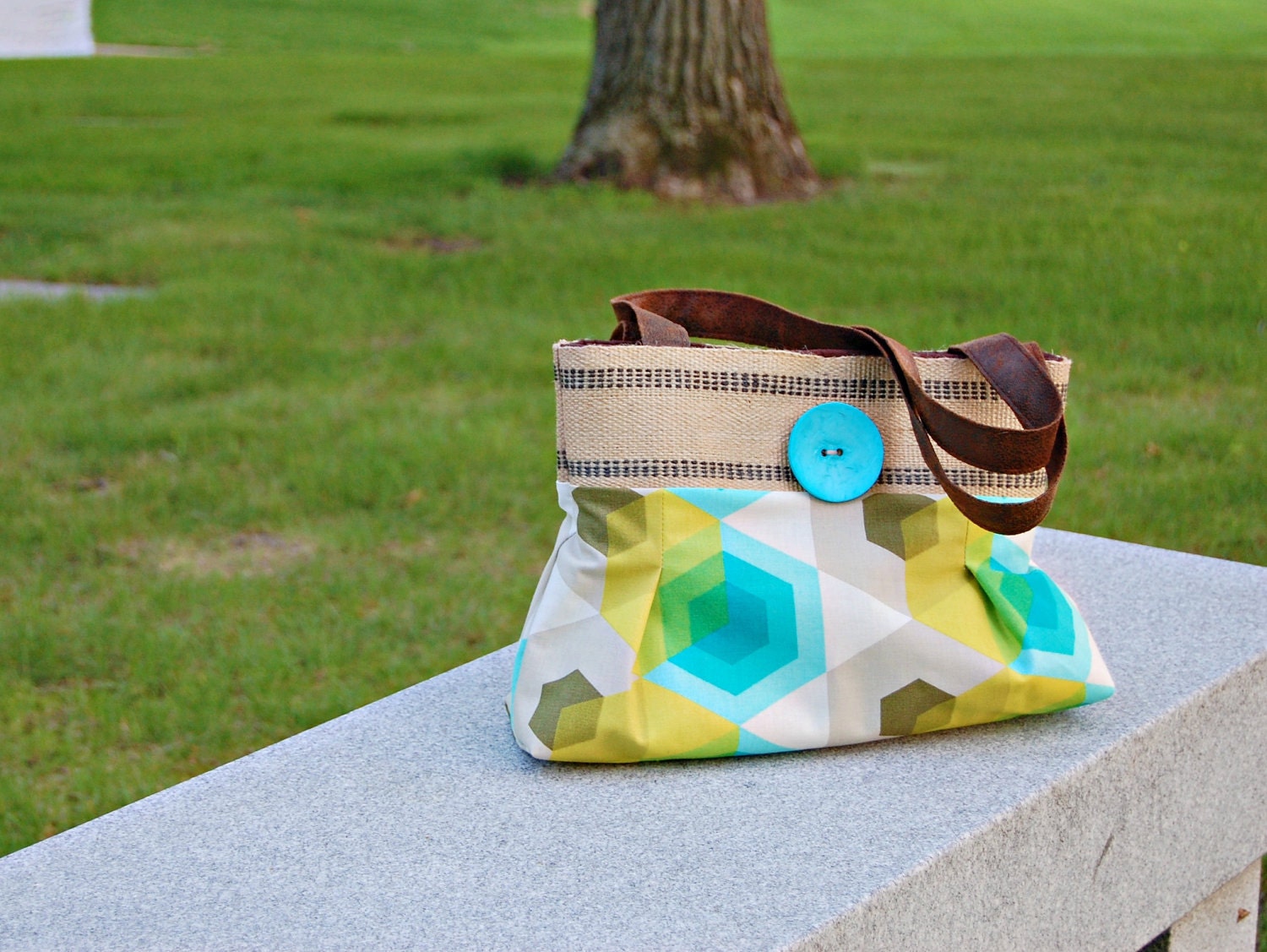 Handbag Purse Everyday bag : Hexagon