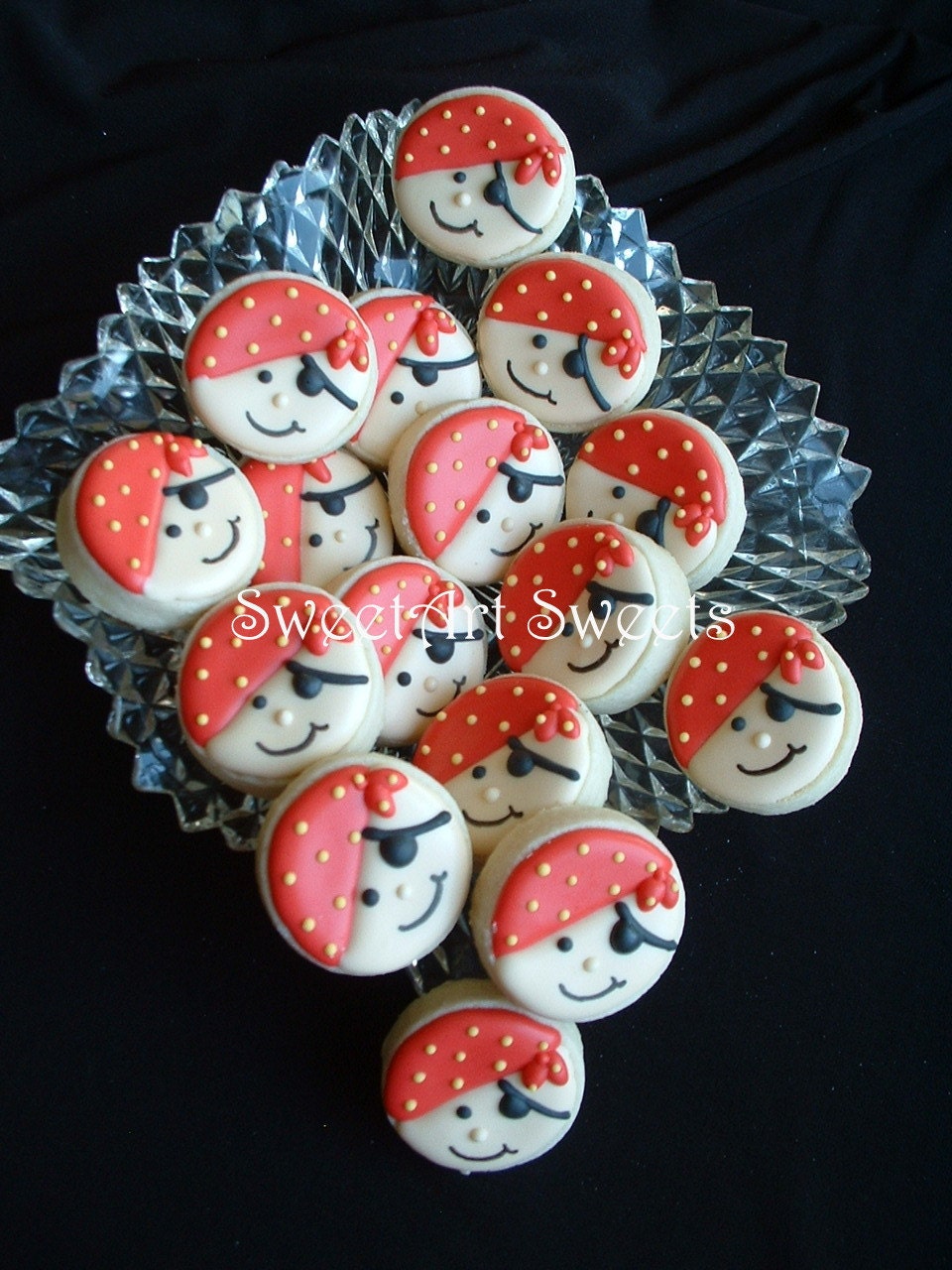 Pirate cookies - 2 dozen - mini pirate cookies