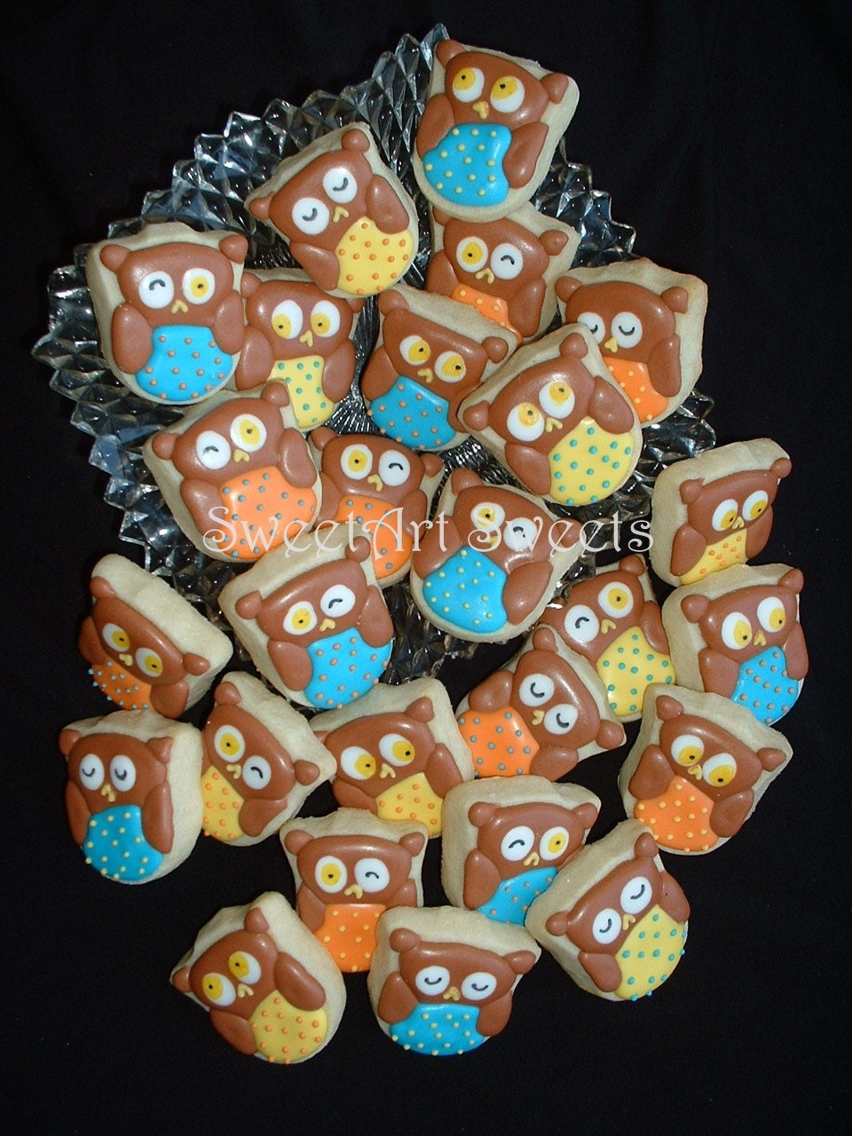 Owl Cookies - 2 dozen mini owl cookies