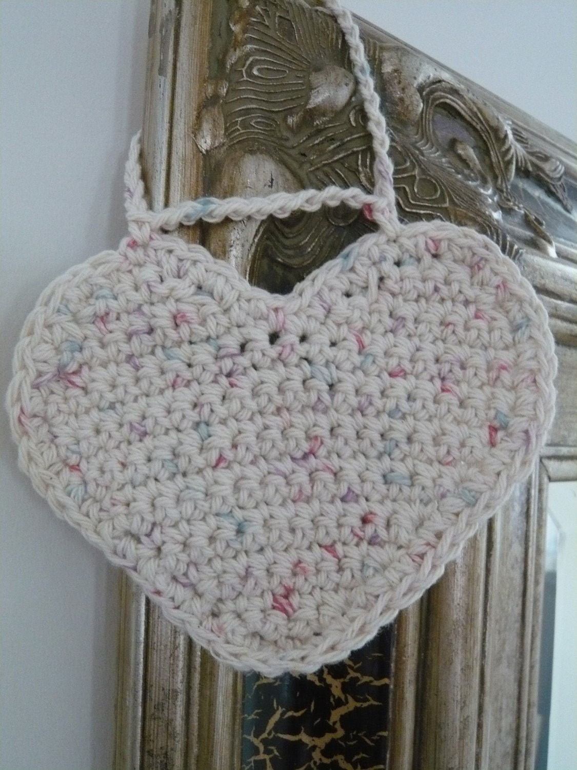 Crocheted Hanging Heart