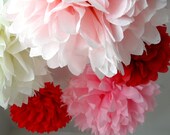ON SALE SALE - Be My Valentine ... 10 Poms - Budget Diy Craft Kit Il_170x135