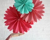Wedding decorations - 12 pomwheels ... pick your colors. Il_170x135