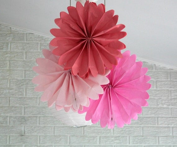 Party decorations - 12 pomwheels ... pick your colors. Il_570xn