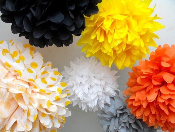 Retro .. 6 poms ... DIY craft kit Il_570xn
