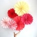 Valentine's Day decorations - 12 pomwheels ... pick your colors.