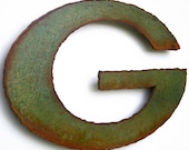 Green Bay Packers wall art Emblem logo metal steel - 16" wide - ornament green rust patina