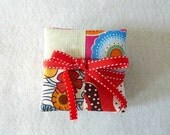 Set of 8 scraptacular fabric coasters