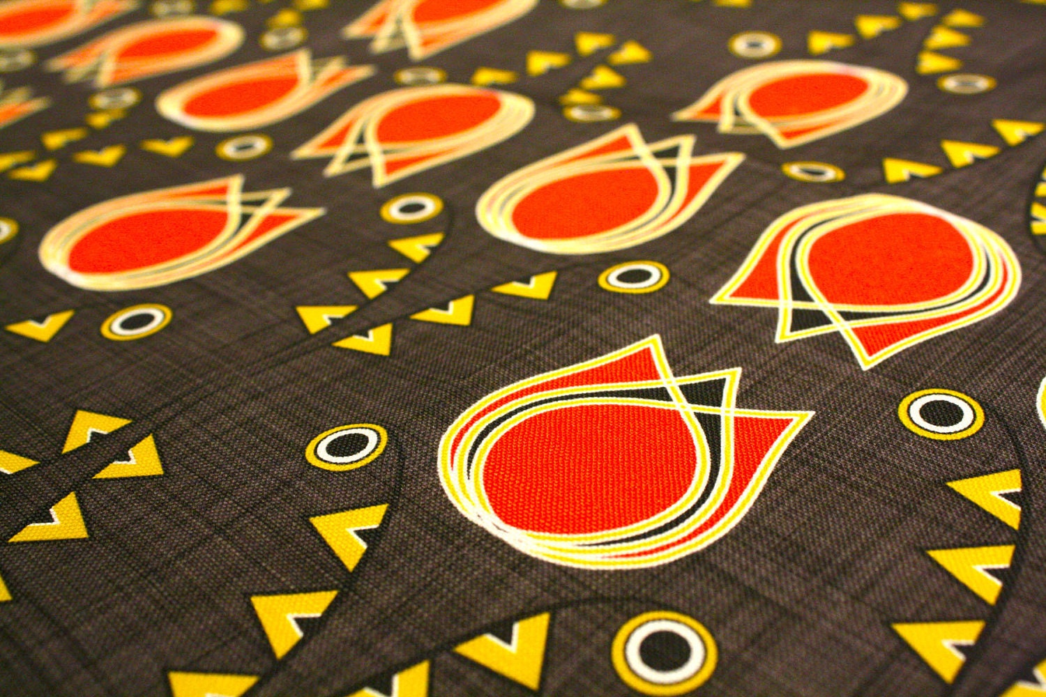 Upholstery fabric- Art Deco Tulips - Fat Quarter( 18x27") ships in a week from order
