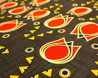 Upholstery fabric- Art Deco Tulips - Fat Quarter( 18x27") ships in a week from order