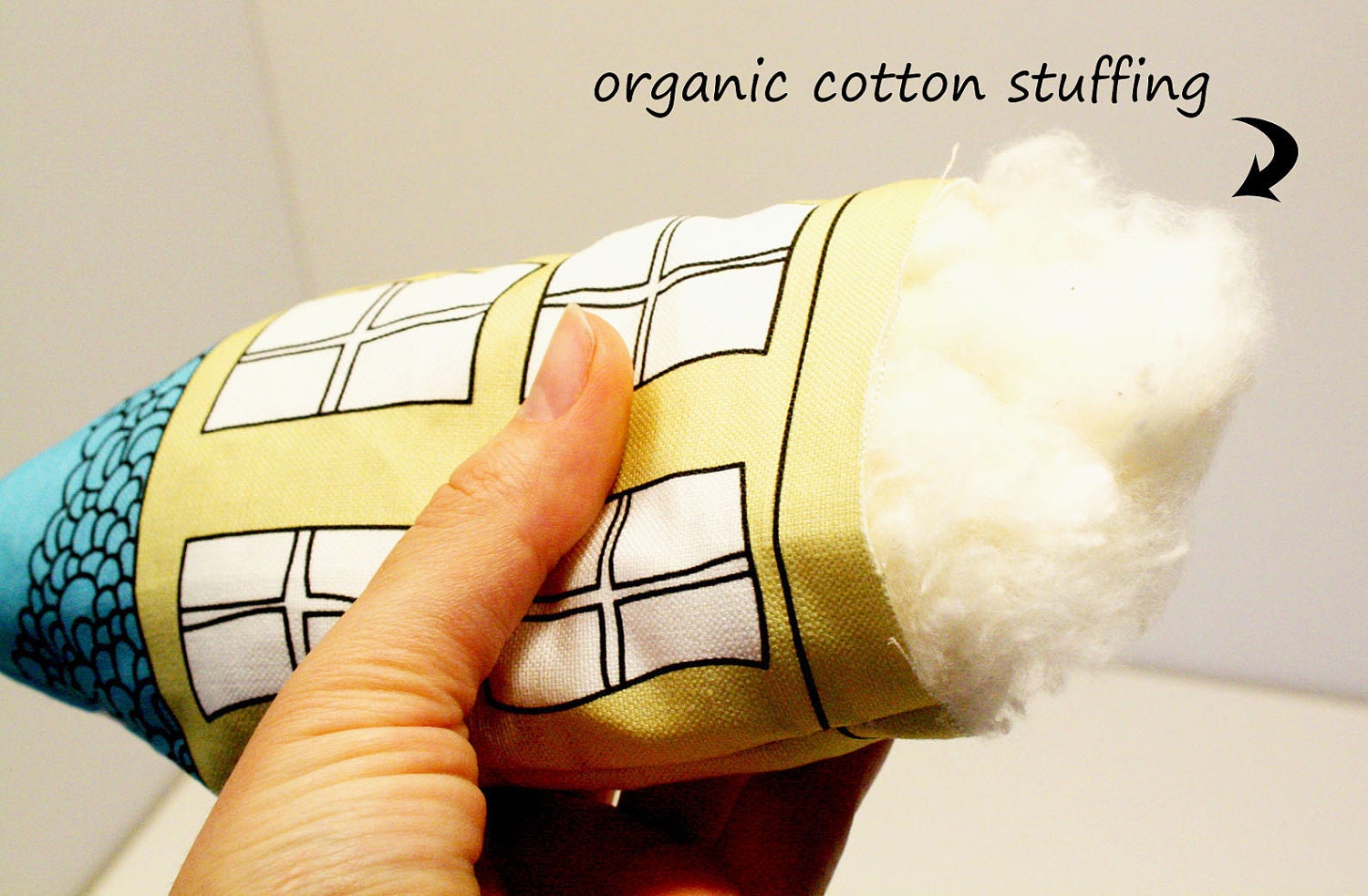 Tiny Tooth Fairy Pillow for kids - Organic- Colorful - Eco-Friendly - Ships 3 days from order- soft toy- childs gift- little house