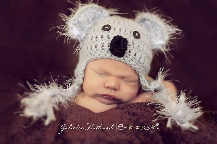 CROCHET PATTERN PDF- Koala bear- sizes newborn - preteen
