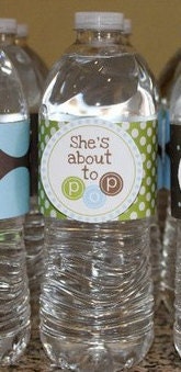 She's About to Pop Baby Shower Water Bottle Wrappers (24)