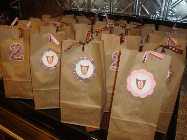 Owl Treat Bags with Tags