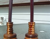 Wood Candle Holders