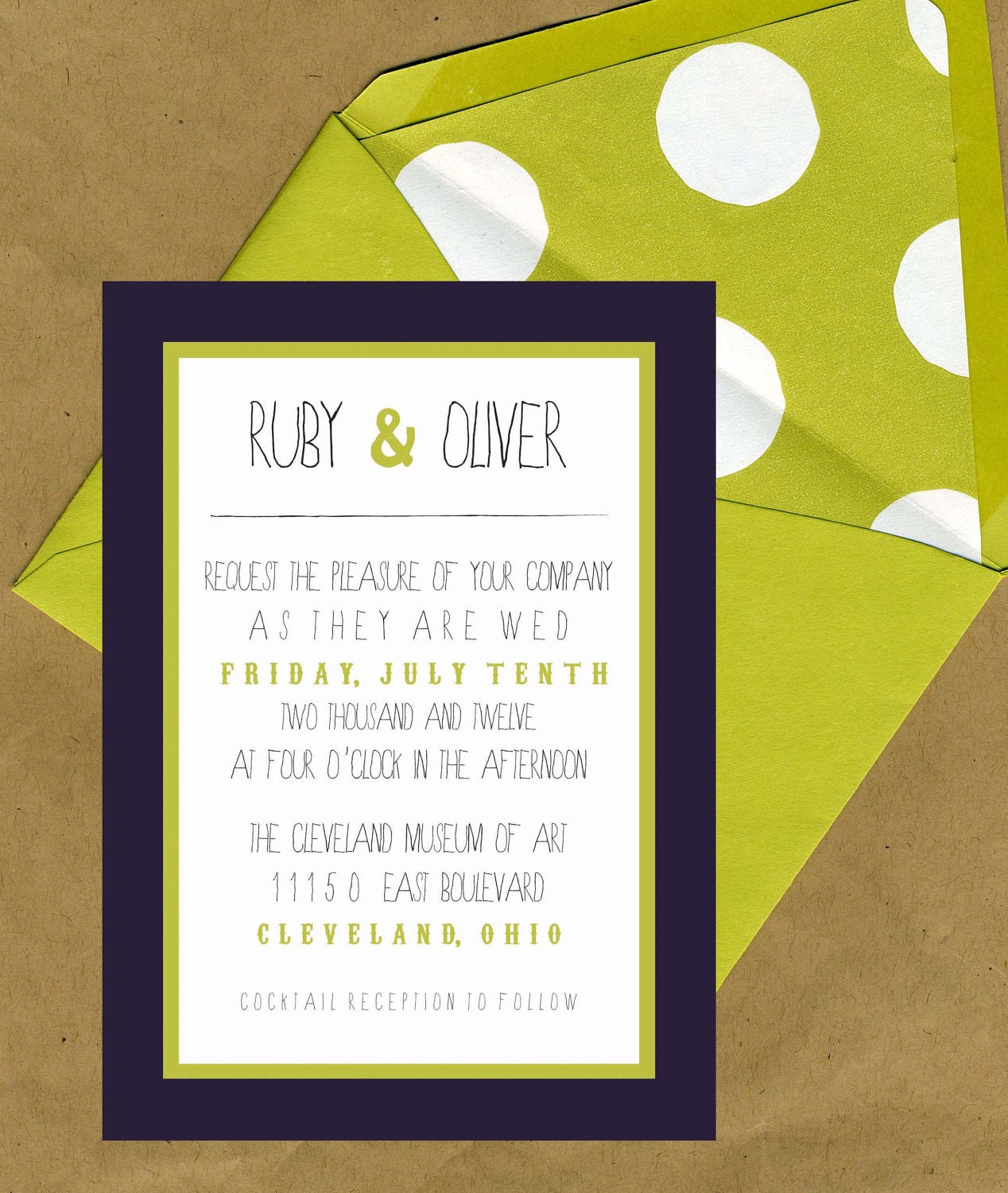 Ruby & Oliver Wedding Invitation Set