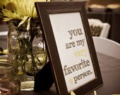 You Are My Very Favorite Person Art Print - CUSTOM COLORS