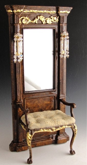 Dollhouse Bedroom, Grace's Dressing Bench
