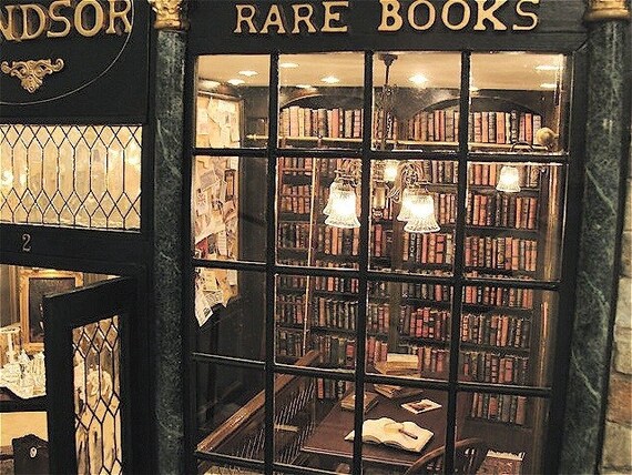 Windsor Shoppe twelfth scale antiques and rare books store