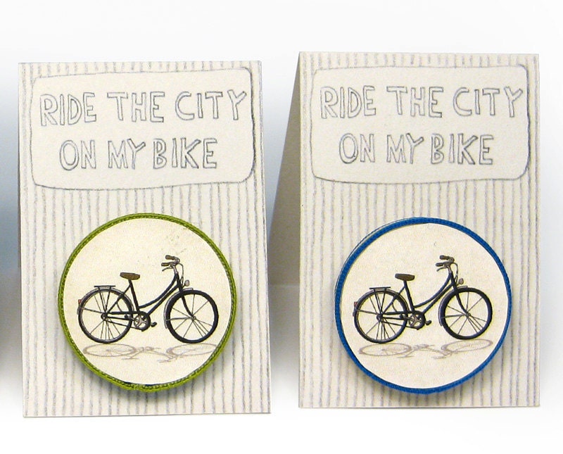 Felt and Elastic Ribbon Brooch Bike